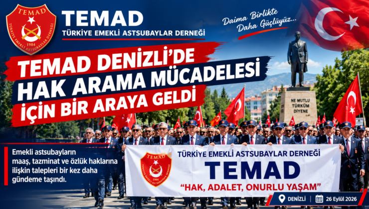 TEMAD Denizli’de Hak Arama Mücadelesi İçin Bir Araya Geldi